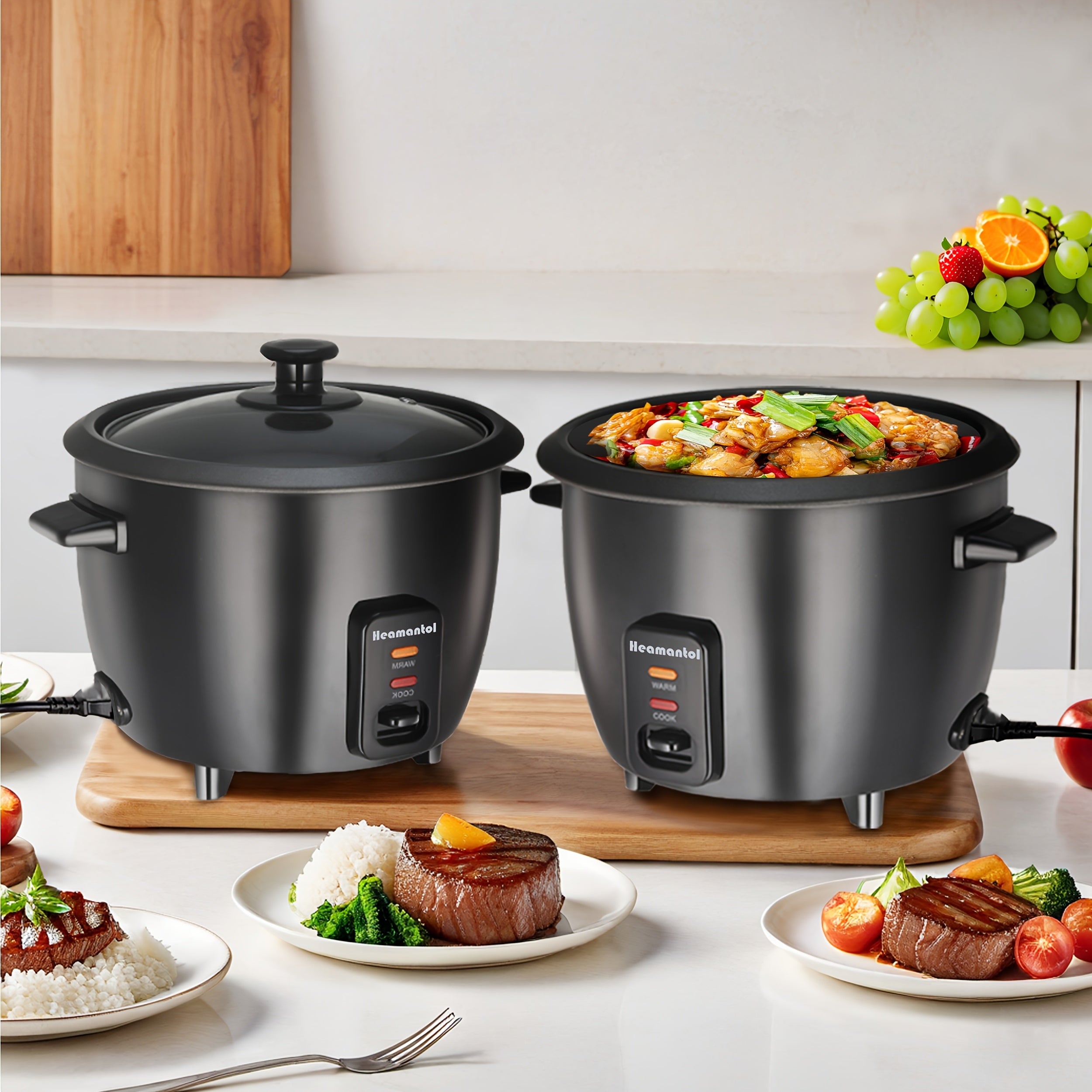 A Rice Cooker Featuring a Detachable Nonstick Pot, It Also Functions As a Yogurt Maker with an Automatic Keep Warm Feature. It Has a Large Capacity of 6 Cups When Cooked (1.5 Quarts) And 3 Cups When Uncooked. This One-Touch Operation Grain Cooker Se