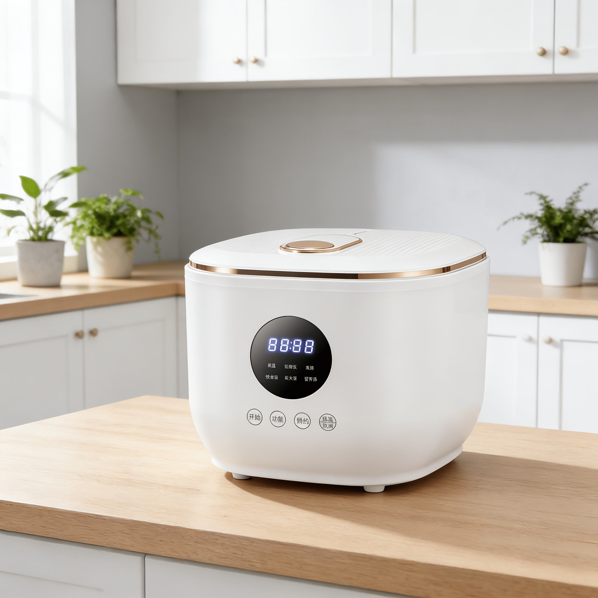 Yalulu Rice Cooker, Smart Electric Cooker, Touch Screen, Digital Display, 3L\u002F 101.44oz Capacity, Can Make, Porridge, Soup, 24-hour Timer And Keep Warm Function, Suitable For Home Use