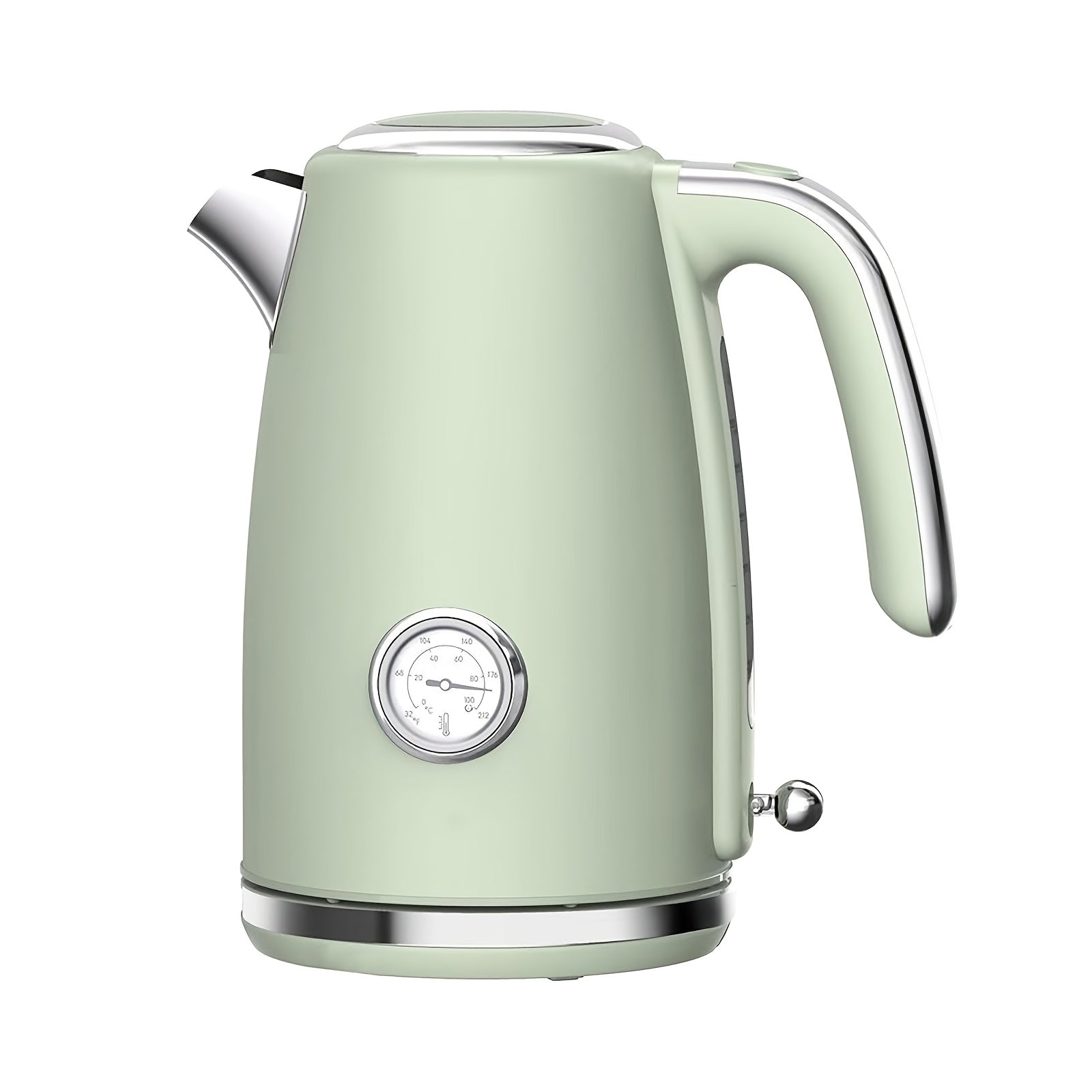 1.7-Liter Vintage Stainless Steel Electric Kettle, 1500 Watts for Quick Heating, 360° Rotating Base, Ergonomic Handle That Prevents Burns, Automatic Shut-Off, And Dry Boil Protection, Kitchen Accessory