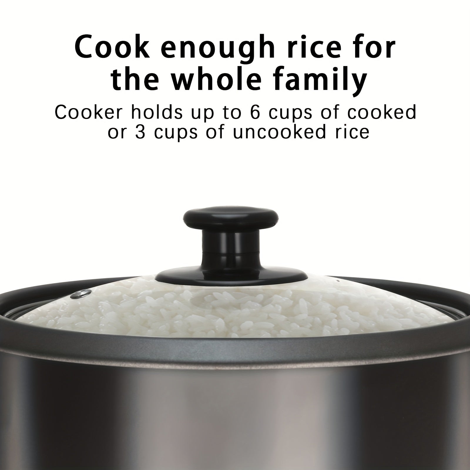 A Rice Cooker Featuring a Detachable Nonstick Pot, It Also Functions As a Yogurt Maker with an Automatic Keep Warm Feature. It Has a Large Capacity of 6 Cups When Cooked (1.5 Quarts) And 3 Cups When Uncooked. This One-Touch Operation Grain Cooker Se