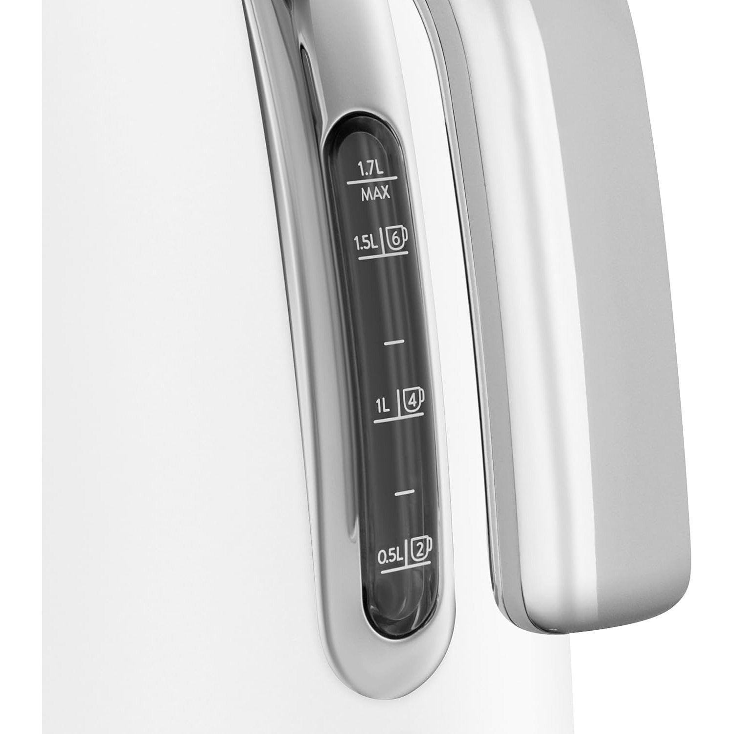 SMEG KLF03 7 Cup Electric Water Kettle, Retro-Style Matte, White
