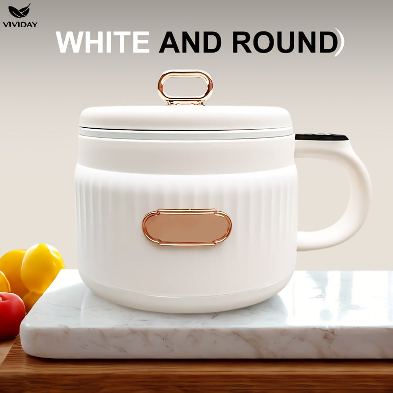 VIVIDAY Mini Electric Cooker, Lightweight Touch Screen Intelligent Rice Cooker, Ceramic Internal Non stick Pot, Suitable for Various Festivals, Christmas