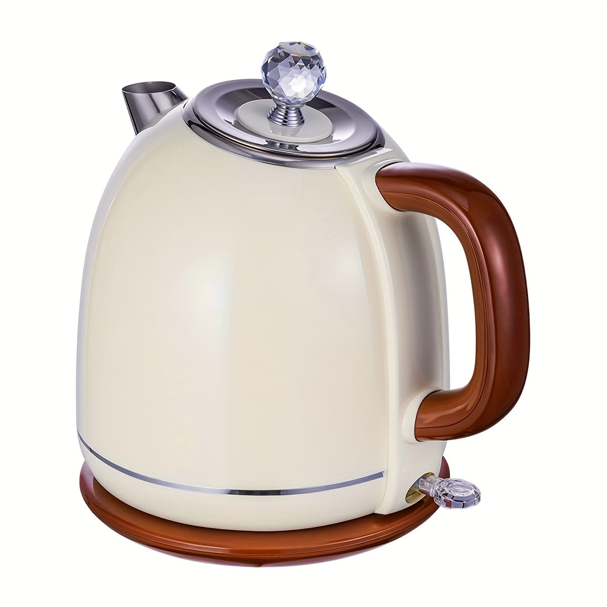 Retro-style Electric Kettle, 58 Ounces Large Capacity, Automatic Shutdown and Dry-burning Protection, Stainless Steel Inner Liner, Electric Teapot, Kettle Boiler for Quickly Boiling Coffee, Tea Sets and Beverages, Instant Kettle with Hot Bottom