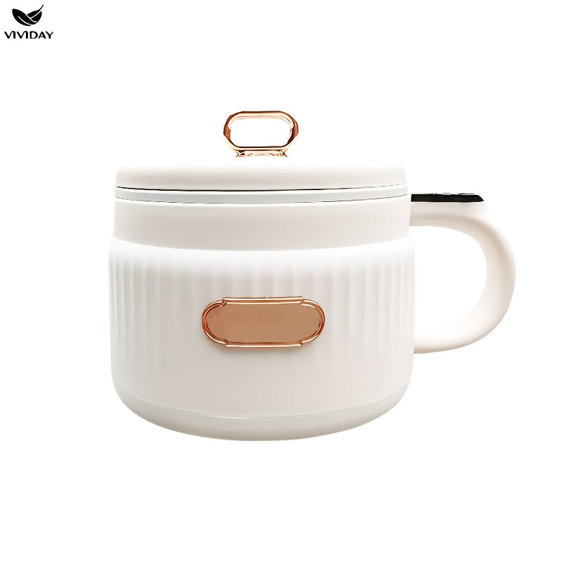 VIVIDAY Mini Electric Cooker, Lightweight Touch Screen Intelligent Rice Cooker, Ceramic Internal Non stick Pot, Suitable for Various Festivals, Christmas