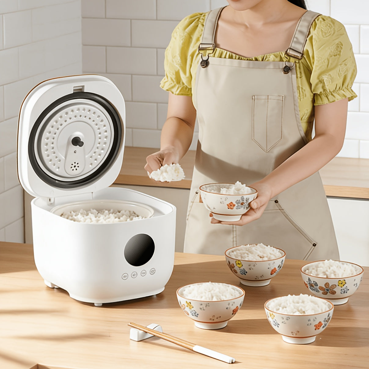 Yalulu Rice Cooker, Smart Electric Cooker, Touch Screen, Digital Display, 3L\u002F 101.44oz Capacity, Can Make, Porridge, Soup, 24-hour Timer And Keep Warm Function, Suitable For Home Use