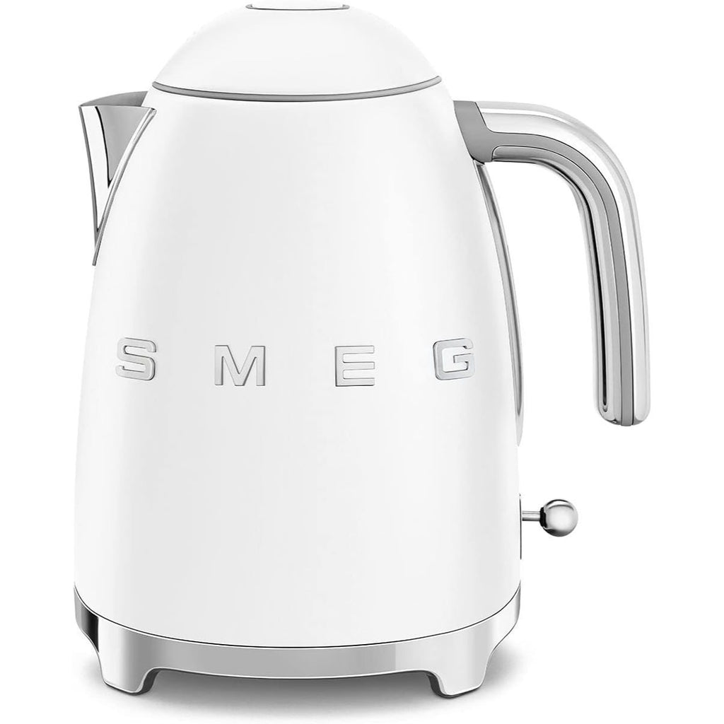 SMEG KLF03 7 Cup Electric Water Kettle, Retro-Style Matte, White