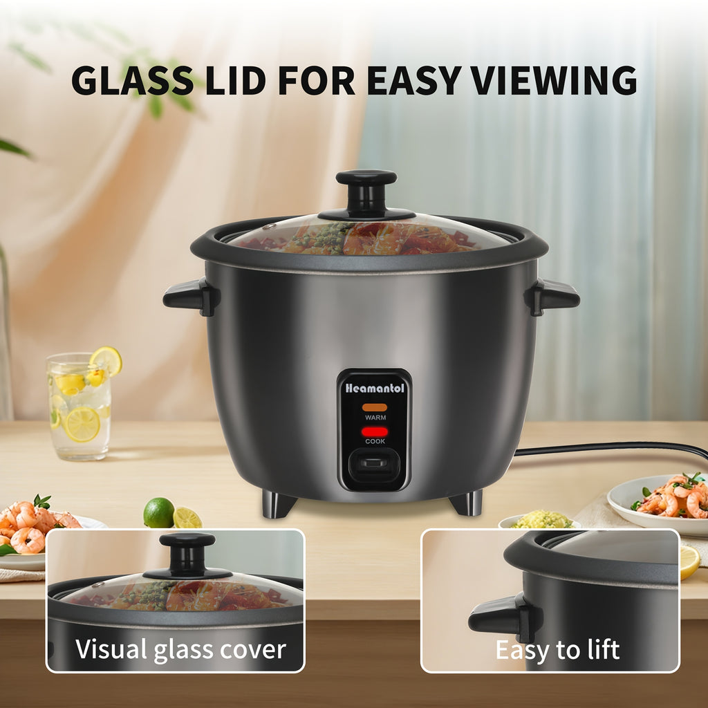 A Rice Cooker Featuring a Detachable Nonstick Pot, It Also Functions As a Yogurt Maker with an Automatic Keep Warm Feature. It Has a Large Capacity of 6 Cups When Cooked (1.5 Quarts) And 3 Cups When Uncooked. This One-Touch Operation Grain Cooker Se