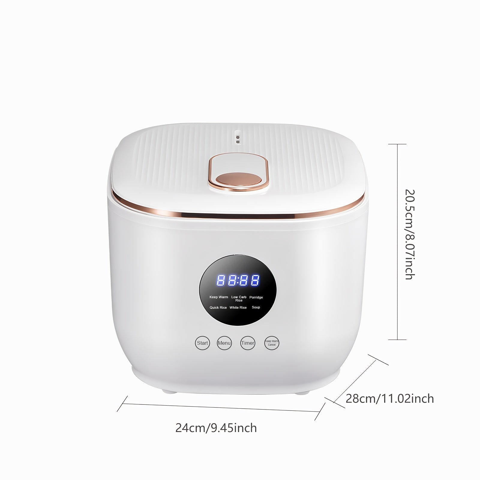 Yalulu Rice Cooker, Smart Electric Cooker, Touch Screen, Digital Display, 3L\u002F 101.44oz Capacity, Can Make, Porridge, Soup, 24-hour Timer And Keep Warm Function, Suitable For Home Use